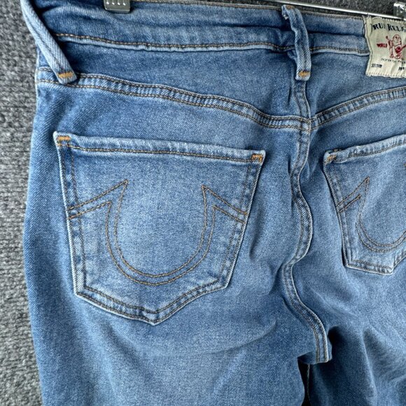 TRUE RELIGION JENNIE CURVY High RISE SKINNY Women Size 29 Stretch Denim Jeans - Picture 14 of 16